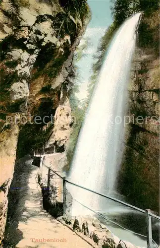 AK / Ansichtskarte Biel_Bienne Wasserfall Taubenlochschlucht Gorges du Taubenloch Biel Bienne