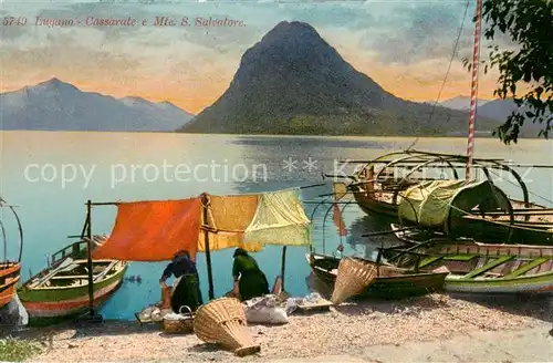 AK / Ansichtskarte Cassarate_Lugano_TI e Monte San Salvatore Cassarate_Lugano_TI