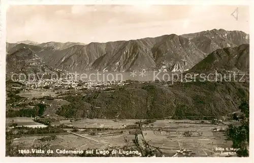AK / Ansichtskarte Cademario Panorama Lago di Lugano Alpen Cademario