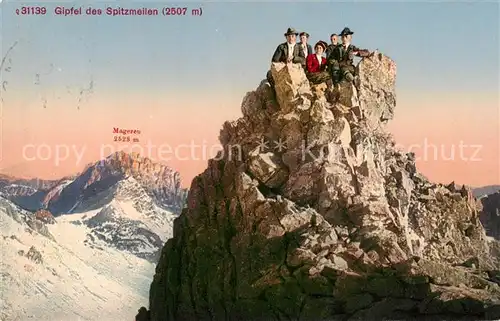 AK / Ansichtskarte Flums__SG Gipfel des Spitzmeilen Glarner Alpen 