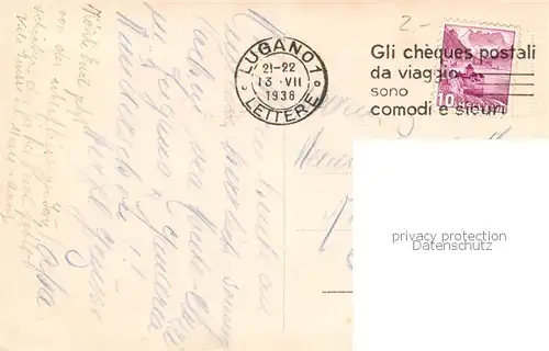 AK / Ansichtskarte Gandria_Lago_di_Lugano Haeuserpartie am Luganer See Dampfer Bootsanleger Gandria_Lago_di_Lugano