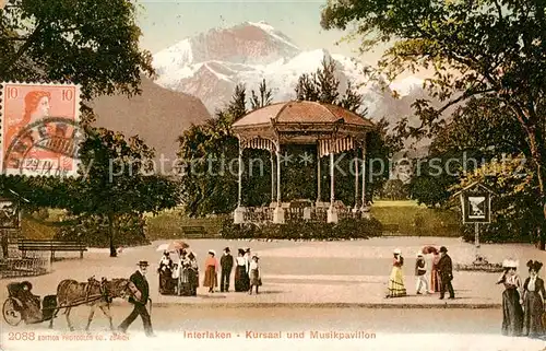 AK / Ansichtskarte Interlaken_BE Kursaal und Musikpavillon Interlaken_BE