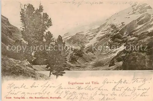 AK / Ansichtskarte Engstlensee_BE Bergsee und Titlis Urner Alpen 