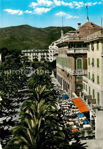 AK / Ansichtskarte  Sestri_Levante_IT Viale delle Palme Villa Balbi e Ristoranti 