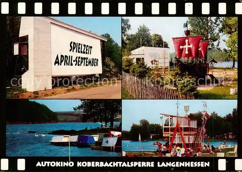 AK / Ansichtskarte 73796366 Langenhessen Autokino Koberbachtalsperre Langenhessen  Langenhessen