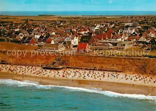 AK / Ansichtskarte  Wenningstedt_Sylt Fliegeraufnahme Wenningstedt_Sylt