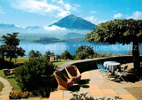 AK / Ansichtskarte Sigriswil_BE Hotel Pension Stettler 