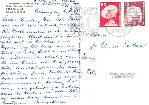 AK / Ansichtskarte Sigriswil_BE Hotel Pension Stettler 