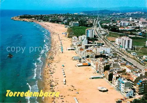 AK / Ansichtskarte  Torredembarra_Tarragones_ES Playa Fliegeraufnahme 