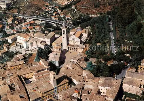 AK / Ansichtskarte  Spoleto_Umbria_IT Veduta aerea del Duomo 