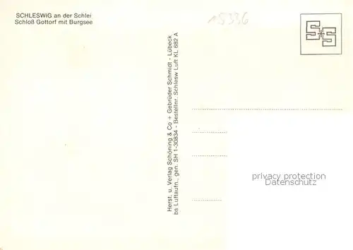 AK / Ansichtskarte  Schleswig_Schlei Schloss Gottorf mit Burgsee Fliegeraufnahme Schleswig_Schlei