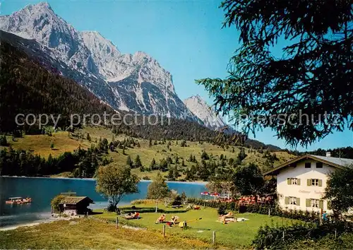 AK / Ansichtskarte  Mittenwald_Bayern Gasthaus Ferchensee Panorama Mittenwald Bayern