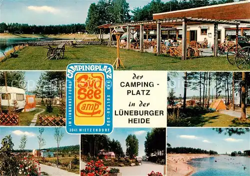 AK / Ansichtskarte  Wietzendorf Campingplatz in der Lueneburger Heide Restaurant Strand Wietzendorf