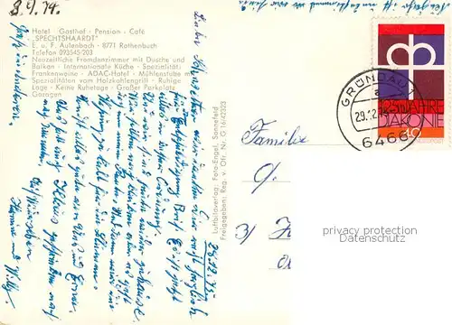 AK / Ansichtskarte  Rothenbuch Hotel Gasthof Spechtshaardt Fliegeraufnahme Rothenbuch