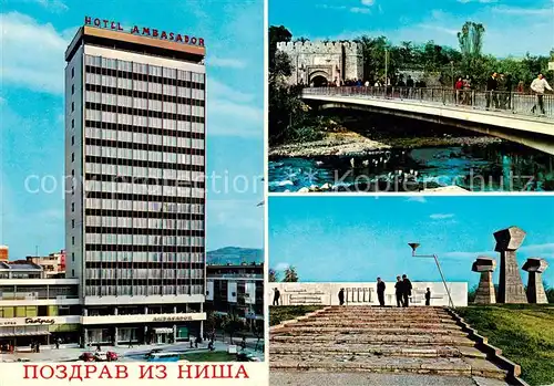 AK / Ansichtskarte  Nis_Nisch_Okrug_Nisava_Serbija Hotel Ambassador 