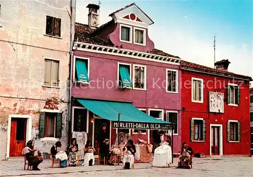 AK / Ansichtskarte  Burano Dalla Olga Merletti dArte Piazzetta Galuppi Burano