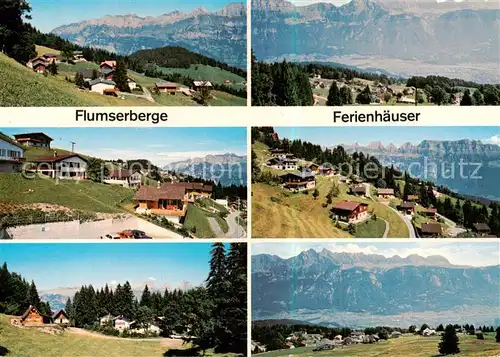 AK / Ansichtskarte Flumserberge_SG Ferienhaeuser Panorama 