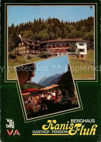AK / Ansichtskarte 73796551 Schnepfau_Vorarlberg Berghaus Kanisfluh Gasthof Pension Terrasse Schnepfau Vorarlberg