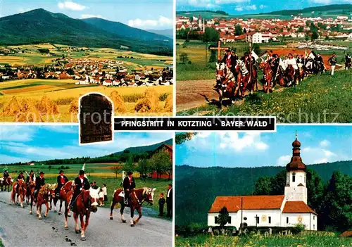 AK / Ansichtskarte  Koetzting Panorama Pfingstritt Kirche Koetzting