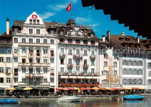 AK / Ansichtskarte Luzern__LU Hotel Des Alpes 