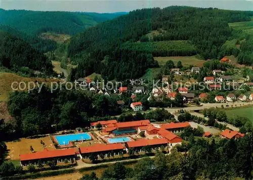 AK / Ansichtskarte  Steinwiesen Aparthotel Frankenwald Fliegeraufnahme Steinwiesen