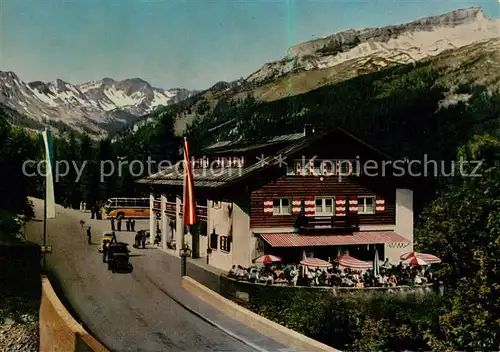 AK / Ansichtskarte  Kleinwalsertal oesterreichischer Grenzgasthof Walserschanz Kleinwalsertal