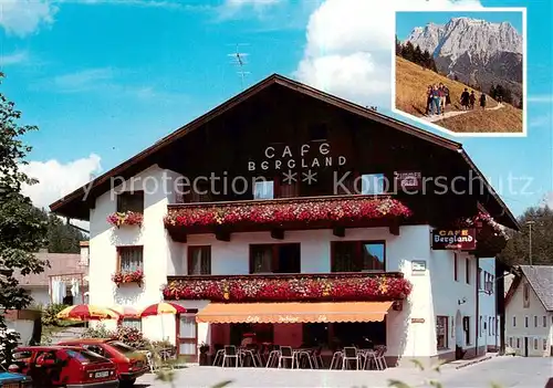 AK / Ansichtskarte  Biberwier_Tirol Cafe Pension Bergland Biberwier Tirol