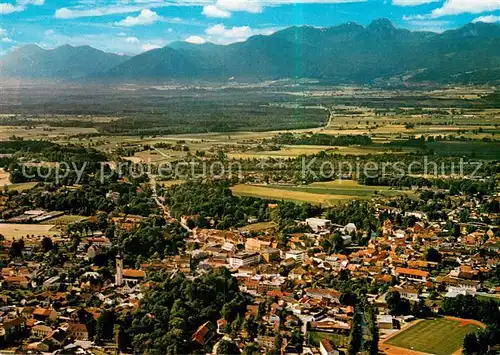 AK / Ansichtskarte  Bad_Aibling Fliegeraufnahme mit Wendelstein Bad_Aibling