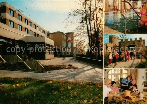 AK / Ansichtskarte  Alsbach-Haehnlein AOK Kurklinik Hirschpark Hallenbad Burgtor Toepferei Alsbach-Haehnlein