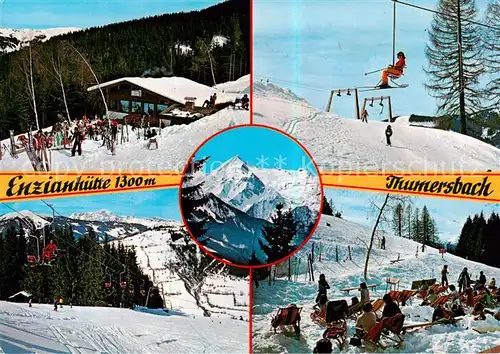 AK / Ansichtskarte 73796628 Thumersbach  Enzianhuette Skilifte Sonnenterrasse Thumersbach 