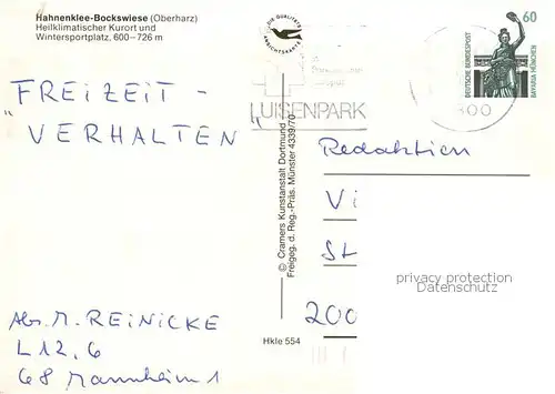 AK / Ansichtskarte 73796634 Hahnenklee-Bockswiese_Harz Fliegeraufnahme Hahnenklee-Bockswiese