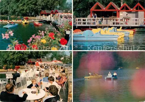 AK / Ansichtskarte  Spa_Belgium Lac de Warfaaz Terrasse Location de Pedalos 