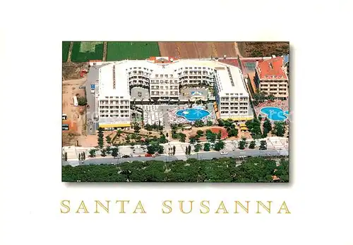 AK / Ansichtskarte 73796672 Santa_Susanna_Cataluna_ES Hotelanlage Fliegeraufnahme 