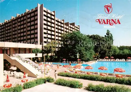 AK / Ansichtskarte 73796674 Varna_Warna_Bulgaria Grand Hotel Varna Pool 
