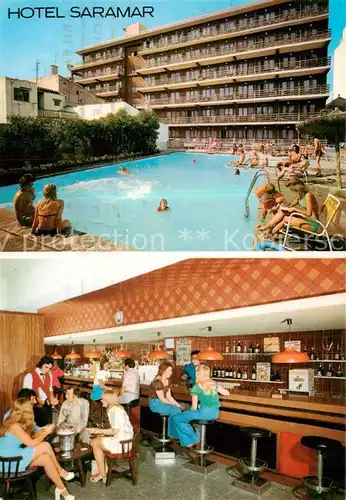 AK / Ansichtskarte 73796683 El_Arenal_Mallorca_ES Hotel Saramar Pool Bar 