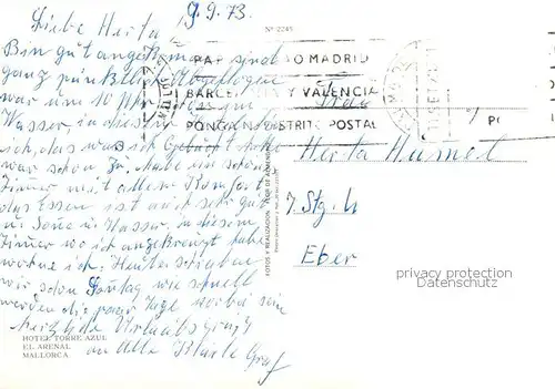 AK / Ansichtskarte  El_Arenal_Mallorca_ES Hotel Torre Azul Pool Kueche Gastraum Zimmer 