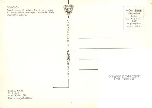 AK / Ansichtskarte  Sokolov_CZ Stare hornicke mesto ktere se v dnesni dobe stalometropoli rozsaehle hnedouhelne panve 