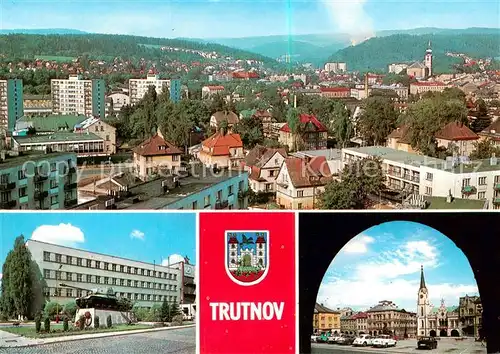 AK / Ansichtskarte  Trutnov Panorama Budovou ONV Namesti Klementa Gottwalda s  radnici puvodne Trutnov