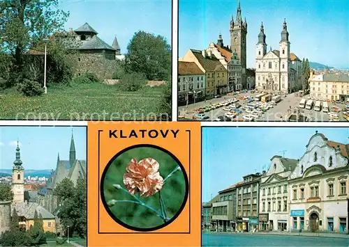 AK / Ansichtskarte 73796718 Klatovy_Klattau_CZ Mesto zalozene kolem Od 19 stol zname svym skolstvim a pestovanim karatiatu V soucasnosti stredisko textilniho a kozedelneho prumyslu 