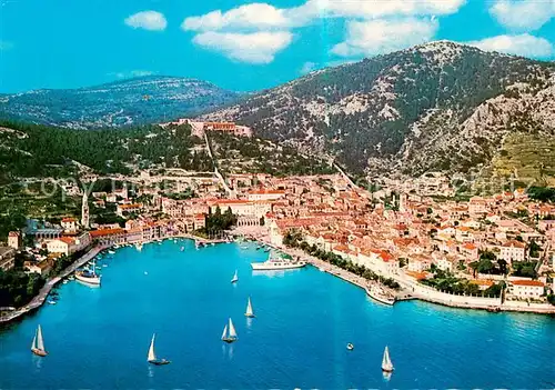 AK / Ansichtskarte  Hvar_Croatia Fliegeraufnahme 