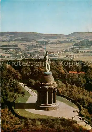 AK / Ansichtskarte  Teutoburgerwald Hermannsdenkmal Fliegeraufnahme Teutoburgerwald