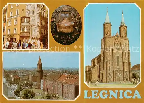 AK / Ansichtskarte 73796763 Legnica_Liegnitz Dom Eksponat w Muzeum Miedzi Zamek Kosciol NMP 