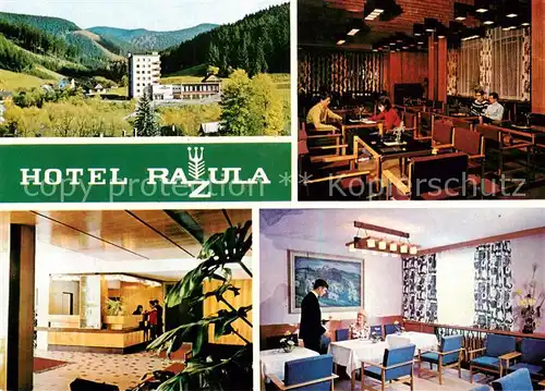 AK / Ansichtskarte  Velke_Karlovice_CZ Hotel Razula Gastraeume Rezeption Gastraum 