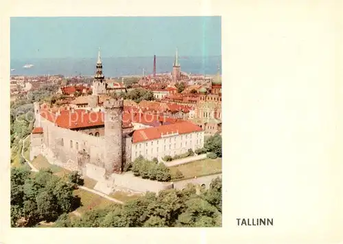 AK / Ansichtskarte 73796779 Tallinn_Estonia Schloss Fliegeraufnahme 