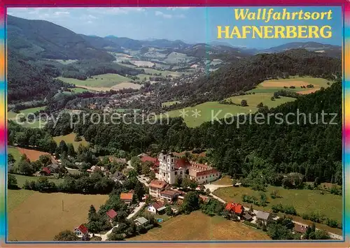 AK / Ansichtskarte  Hafnerberg Barocke Wallfahrtskirche Fliegeraufnahme Hafnerberg