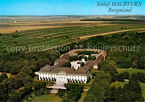 AK / Ansichtskarte  Halbturn Barockschloss Fliegeraufnahme Halbturn