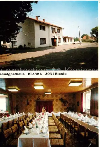 AK / Ansichtskarte  Bierde_Fallingbostel Landgasthaus Blanke Speisesaal Bierde_Fallingbostel