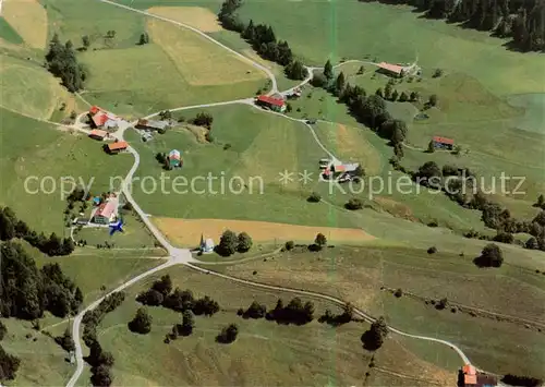 AK / Ansichtskarte  Hagspiel Fliegeraufnahme mit Kapelle Bruder Klaus von der Flue Drei Laender Blick und Sonnenhof Hagspiel