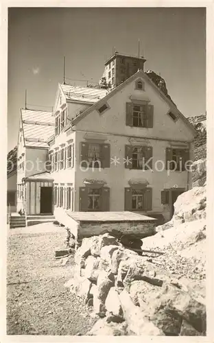 AK / Ansichtskarte Saentis_2504m_AR Berggasthaus und Observatorium 