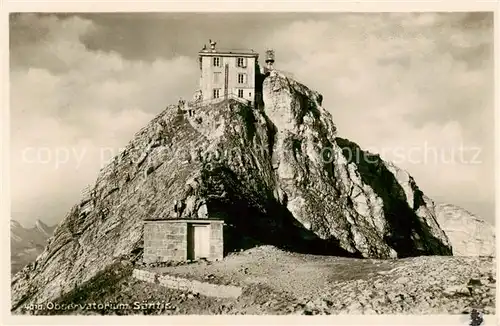 AK / Ansichtskarte Saentis_2504m_AR Observatorium 